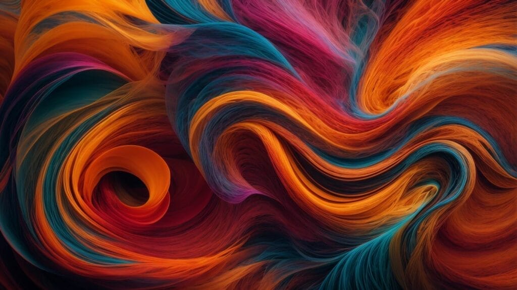 A vibrant abstract background adorned with captivating swirls and swirls.