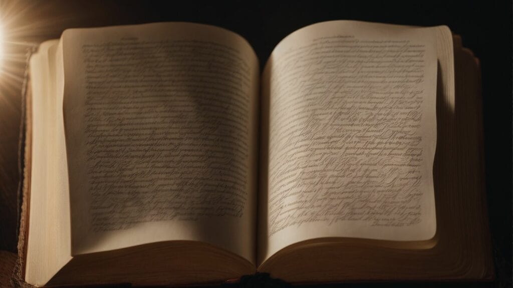 An open Bible with a light shining on it, illuminating the Scripture for Today.